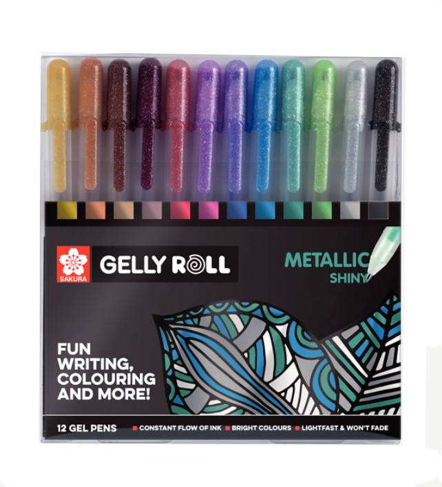 GELLY ROLL METALLIC 12 COLORES
