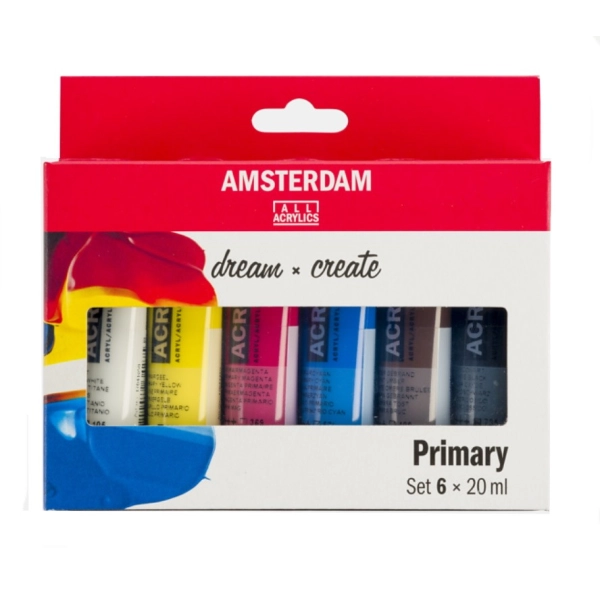 AMSTERDAM ACRILICO 6 TUBOS 20ml