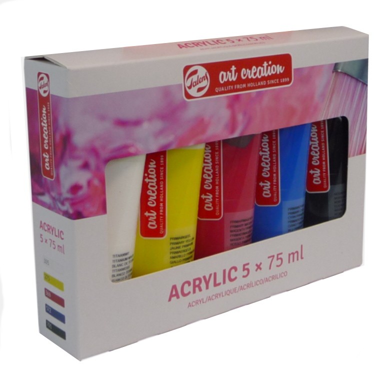 ARTCREATION ACRILICO 5 TUBOS 75ml