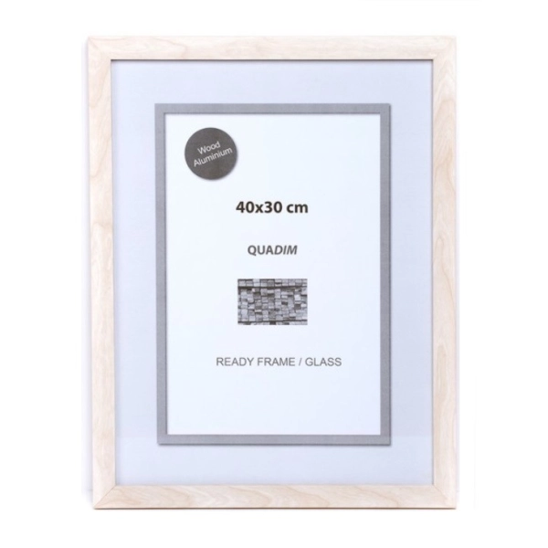 MARCO NATURE BLANCO 40x30