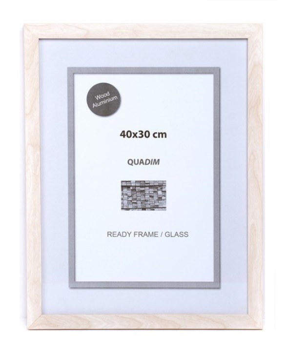 MARCO NATURE BLANCO 40x30