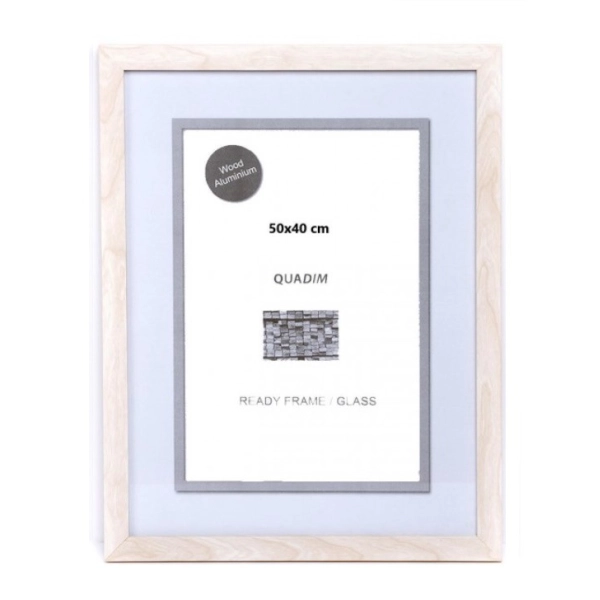 MARCO NATURE BLANCO 50x40