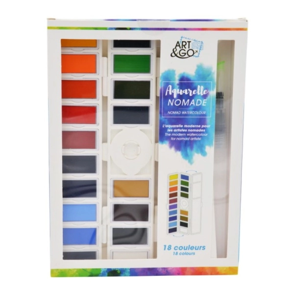 ART&GO 18 COLORES ESTUCHE PLEGABLE