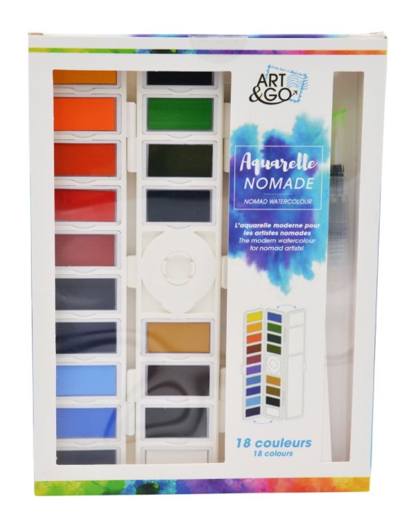 ART&GO 18 COLORES ESTUCHE PLEGABLE