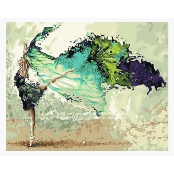 PINTAR POR NUMEROS-BAILARINA