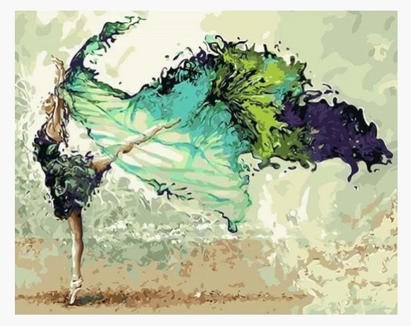 PINTAR POR NUMEROS-BAILARINA