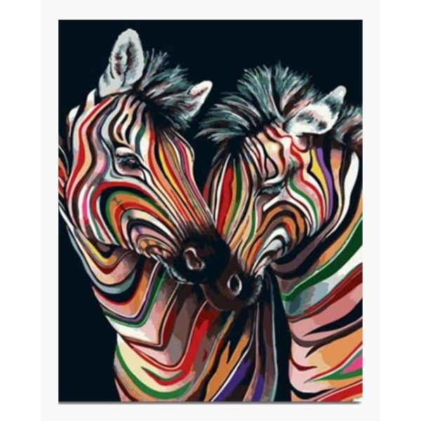 PINTAR POR NUMEROS-CEBRAS COLORES