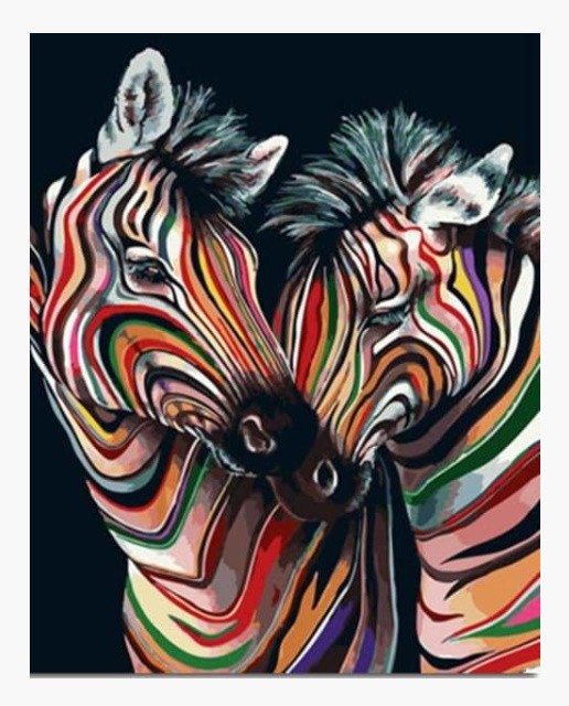 PINTAR POR NUMEROS-CEBRAS COLORES