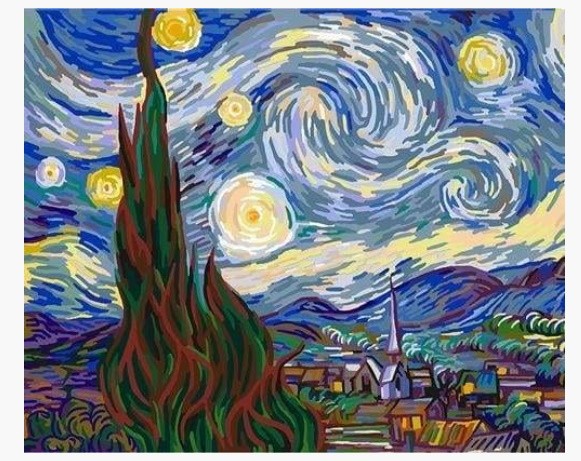 PINTAR POR NUMEROS-ESTRELLAS