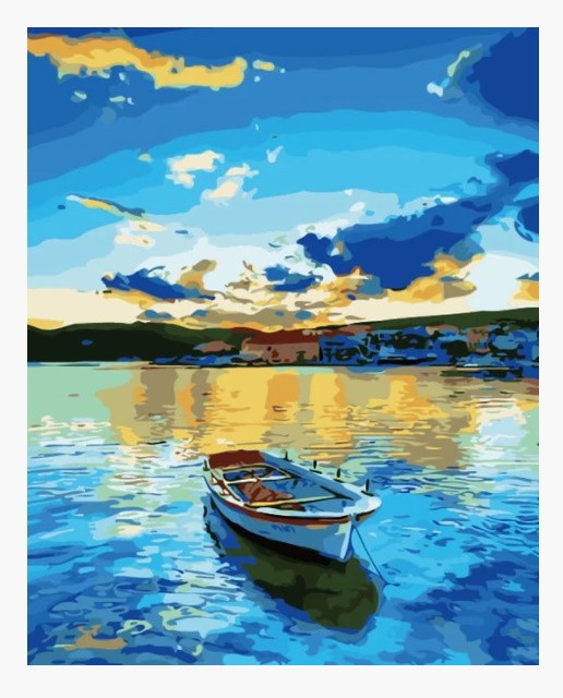 PINTAR POR NUMEROS-LAGO BARCA