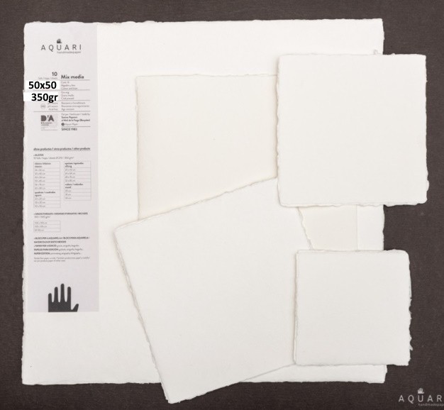PACK AQUARI 50x50 350gr. 10 HOJAS