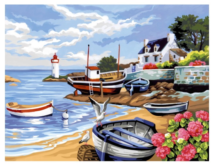 PINTAR POR NUMEROS-COSTA BRETONA