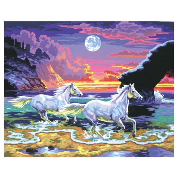 PINTAR POR NUMEROS-CABALLOS PLAYA