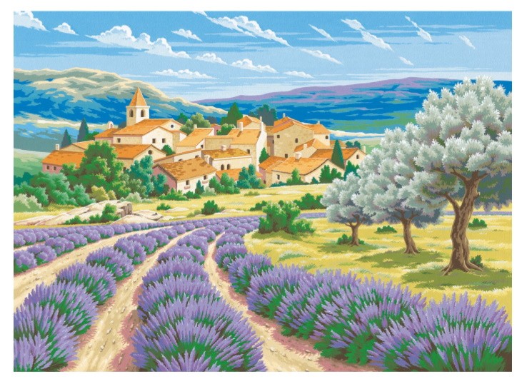 PINTAR POR NUMEROS-LAVANDA