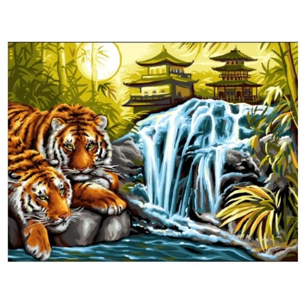 PINTAR POR NUMEROS-TIGRES