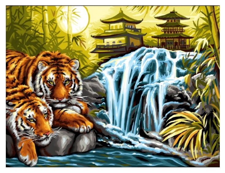PINTAR POR NUMEROS-TIGRES