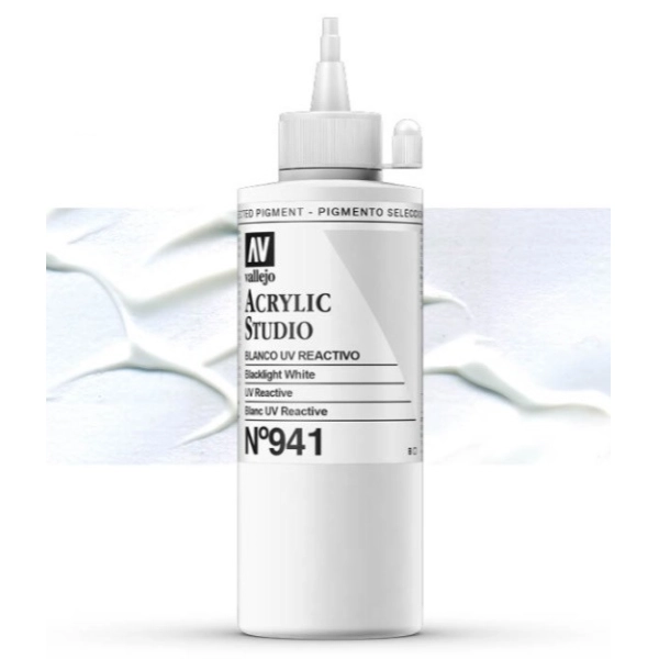 VALLEJO STUDIO 200ml-BLANCO UV REACTIVO