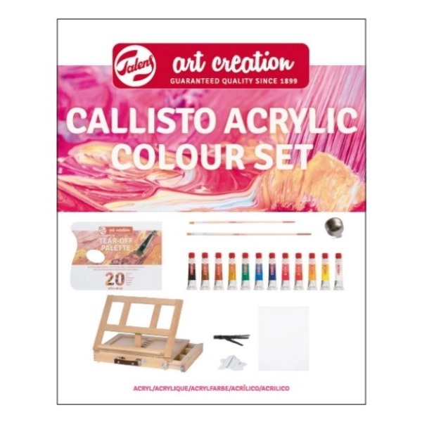 CAJA CABALLETE ACRILICOS ARTCREATION