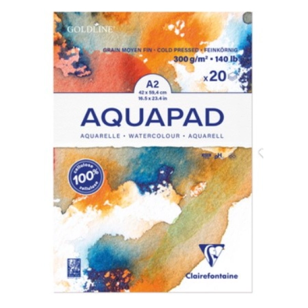 BLOC AQUAPAD A2 250g.20 hojas