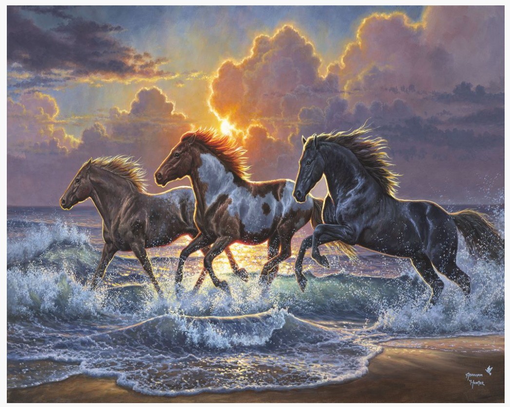 PINTAR POR NUMEROS-CABALLOS
