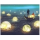 PINTAR POR NUMEROS-LUCES EN EL LAGO