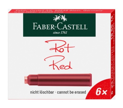 CARTUCHOS ESTILOGRÁFICA-ROJO