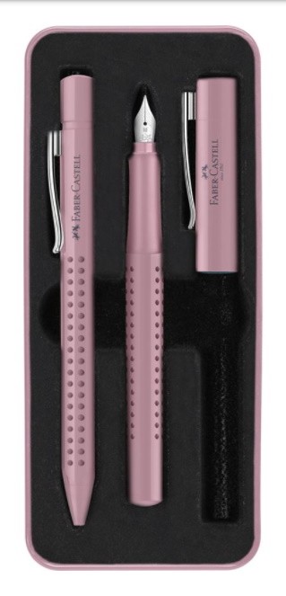 ESTILOGRÁFICA + BOLIGRAFO FABER ROSE