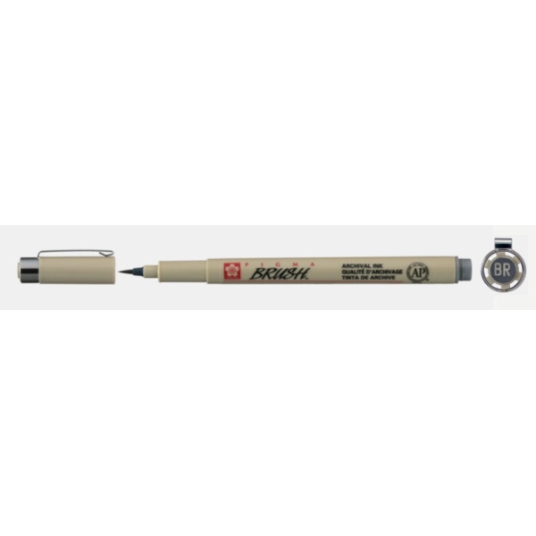 ROTULADOR PIGMA BRUSH - GRIS