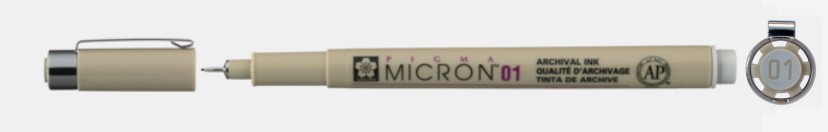 PIGMA MICRON 01-GRIS CLARO