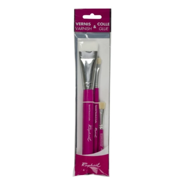 SET 3 PINCELES BARNIZ & COLA