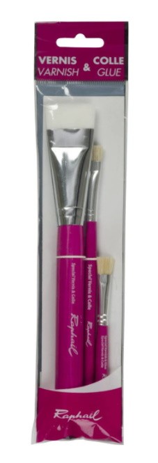 SET 3 PINCELES BARNIZ & COLA