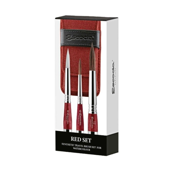 ESCODA ESTUCHE 3 PINCELES PERLA+VERSATIL