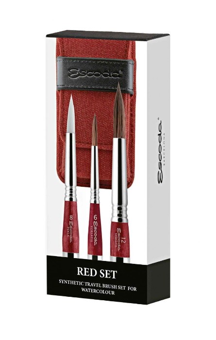 ESCODA ESTUCHE 3 PINCELES PERLA+VERSATIL