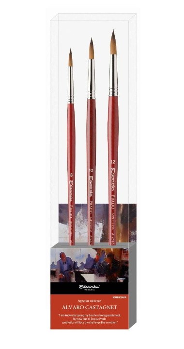 SET 3 PINCELES LARGOS ALVARO CASTAGNET