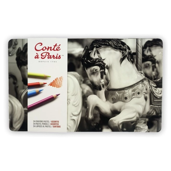 CONTÉ À PARIS 24 LAPICES PASTEL