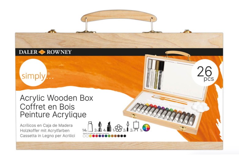 MALETÍN DALER&ROWNEY ACRÍLICO  26 PIEZAS