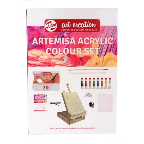 CAJA CABALLETE ACRILICOS ARTEMISA