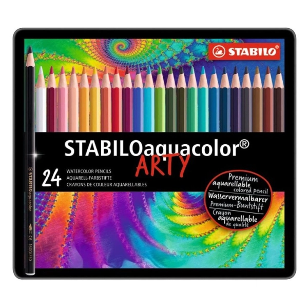 AQUACOLOR ESTUCHE 24 LAPICES ACUARELABLES