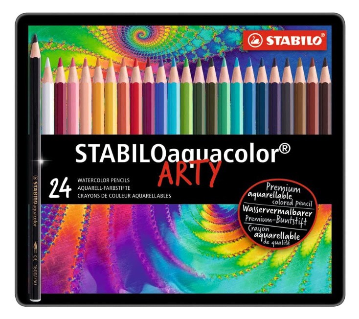 AQUACOLOR ESTUCHE 24 LAPICES ACUARELABLES