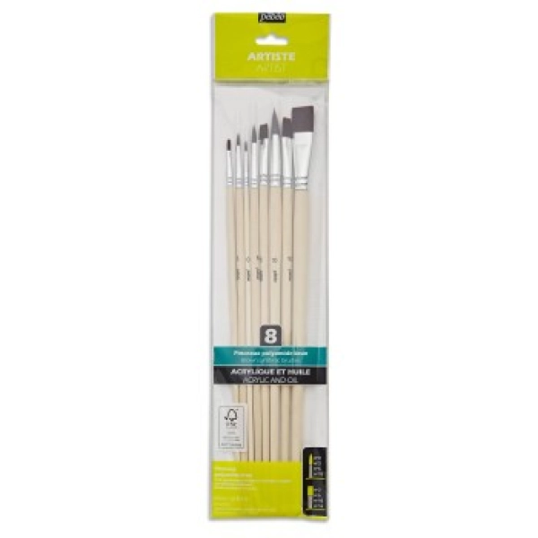 SET 8 PINCELES SURTIDOS DE TEIJIN