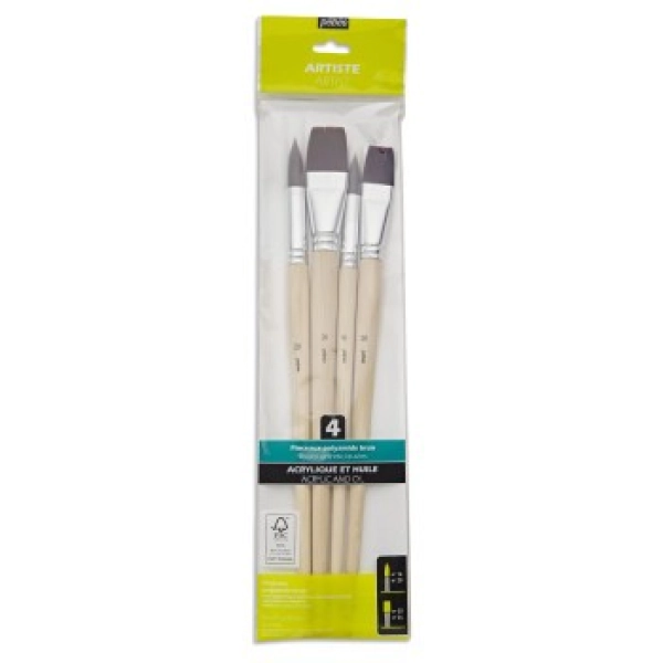 SET 4 PINCELES GRANDES DE TEIJIN