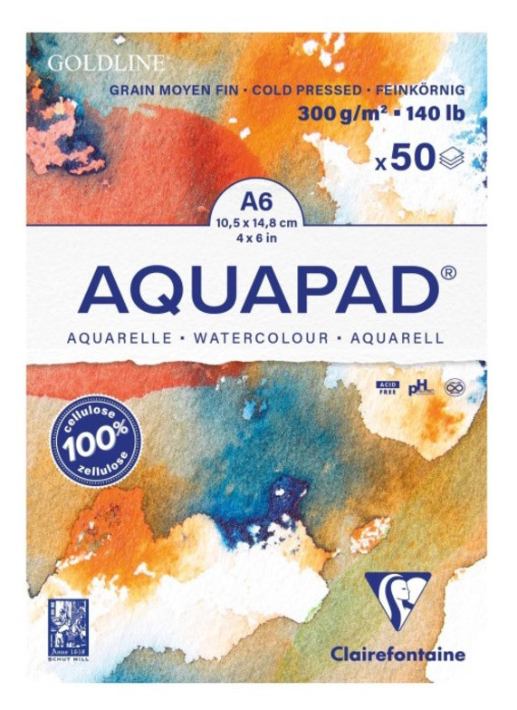BLOC AQUAPAD A6 250g.50 hojas