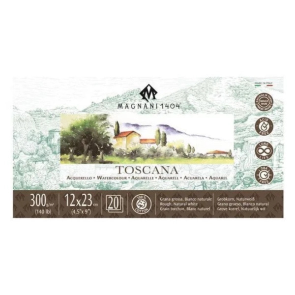 BLOC MAGNANI GRANO GRUESO 23x12 20 HOJAS