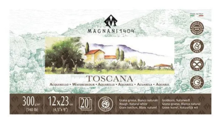 BLOC MAGNANI GRANO GRUESO 23x12 20 HOJAS