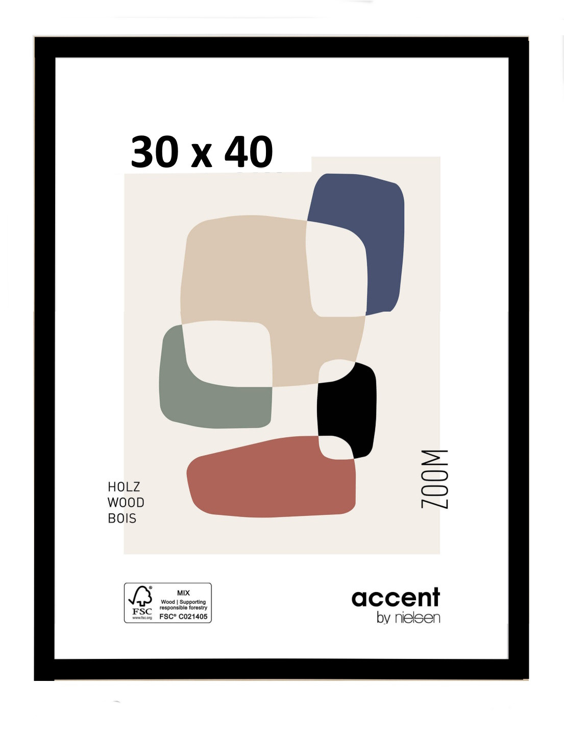 MARCO NEGRO ZOOM 30x40
