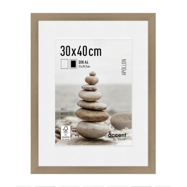MARCO PLATA APOLLON 30x40 (A4)