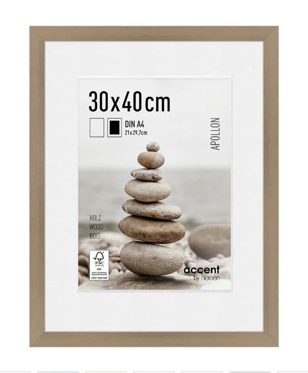 MARCO PLATA APOLLON 30x40 (A4)
