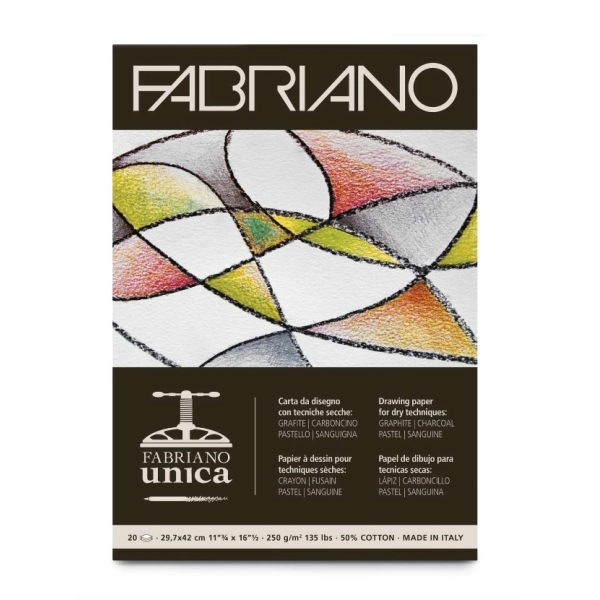 BLOC FABRIANO UNICA A3 250gr. 20 HOJAS