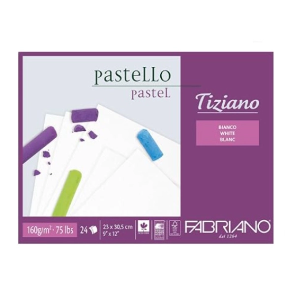 BLOC TIZIANO BLANCO 160gr. 30x23 24 HOJAS