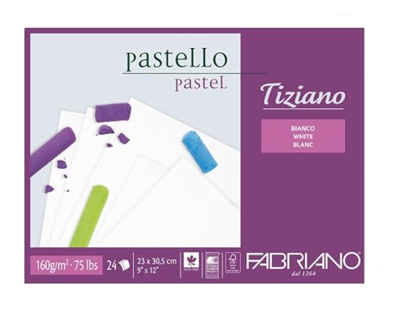BLOC TIZIANO BLANCO 160gr. 30x23 24 HOJAS